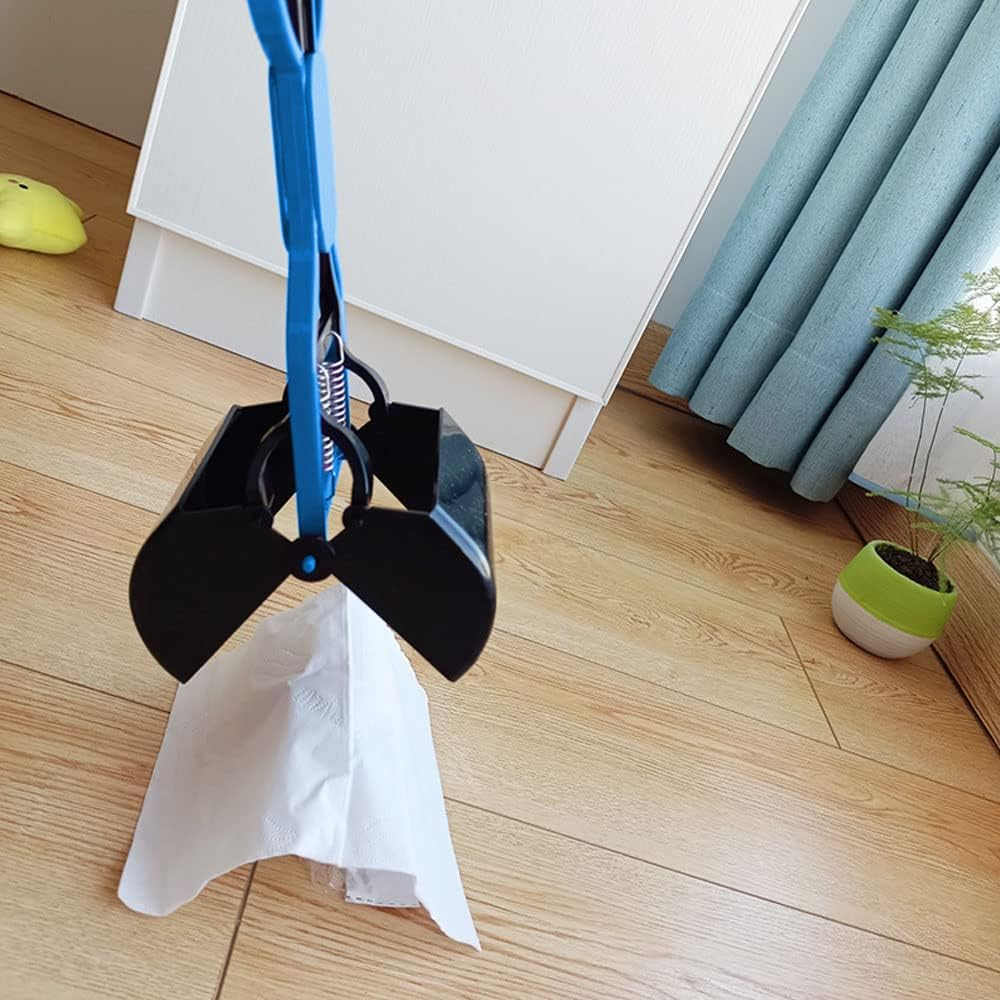 Pet Dog Pooper Scooper, Durable Handle Dog Poop Pick up Tool (Blue) image number 6