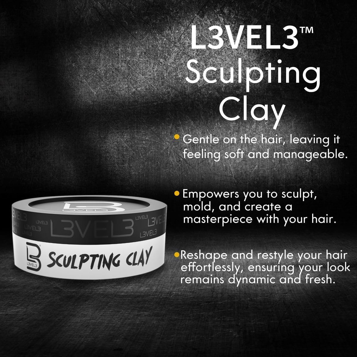 L3VEL3 Hair Styling Sculpting Clay 150 Ml image number 1