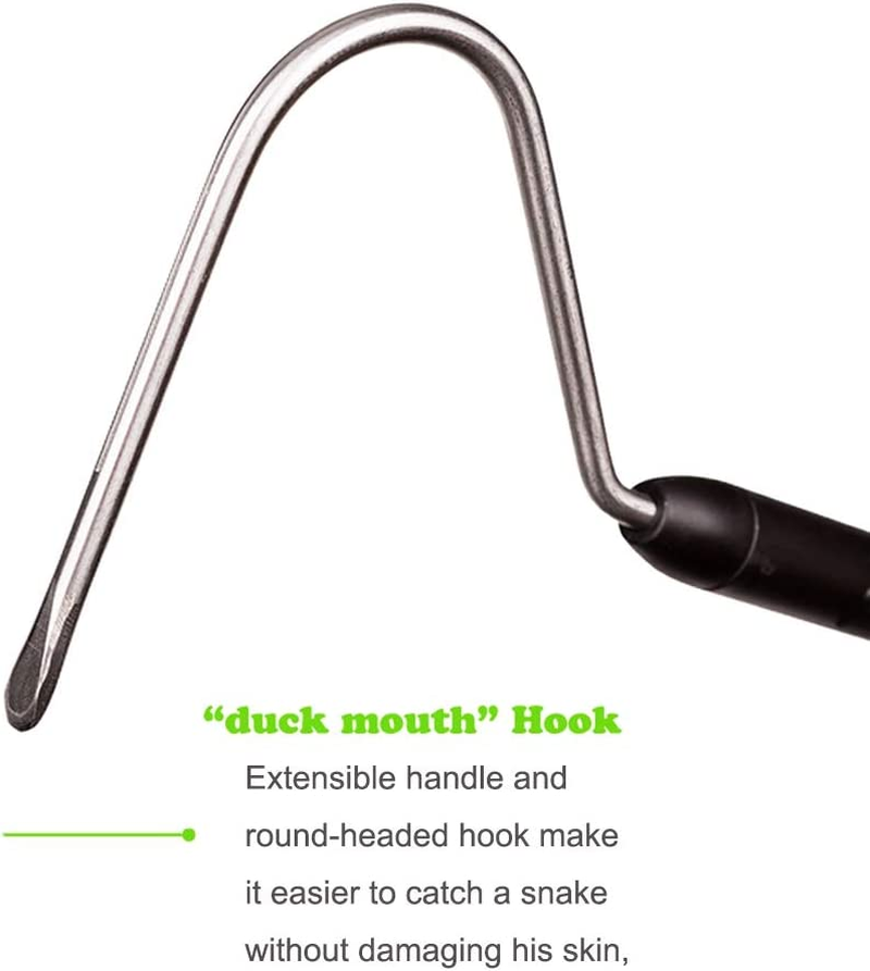 Yomyray Extendable Snake Hook Reptile Corn Snake Ball Python Rattlesnake Handling Tool for Catching,Controlling,Or Moving Snakes, Material Tool(53Inch and 25Inch) image number 3