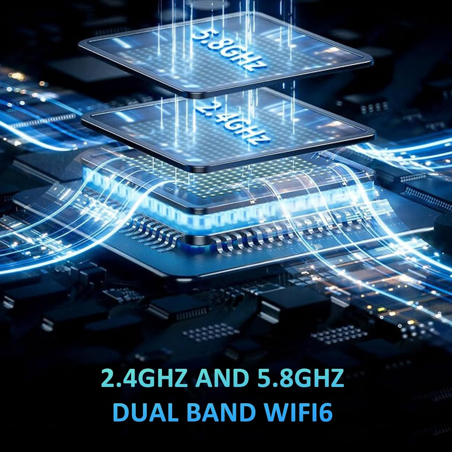 5G Mobile Wifi, 2.4Ghz 5.8Ghz Wifi 6, Portable Mobile Hotspot with SIM Card Slot, 16 Devices Share, 6100Mah Large Battery, Travel Wifi Device for Phones Laptops Tablets image number 1