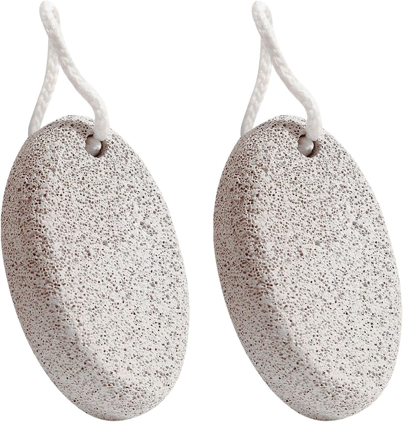 2PCS Natural Pumice Stone for Feet,Exfoliation Remove Dead Skin Pedicure Tool,Lava Pedicure Tools Hard Skin Callus Remover for Feet and Hands image number 4