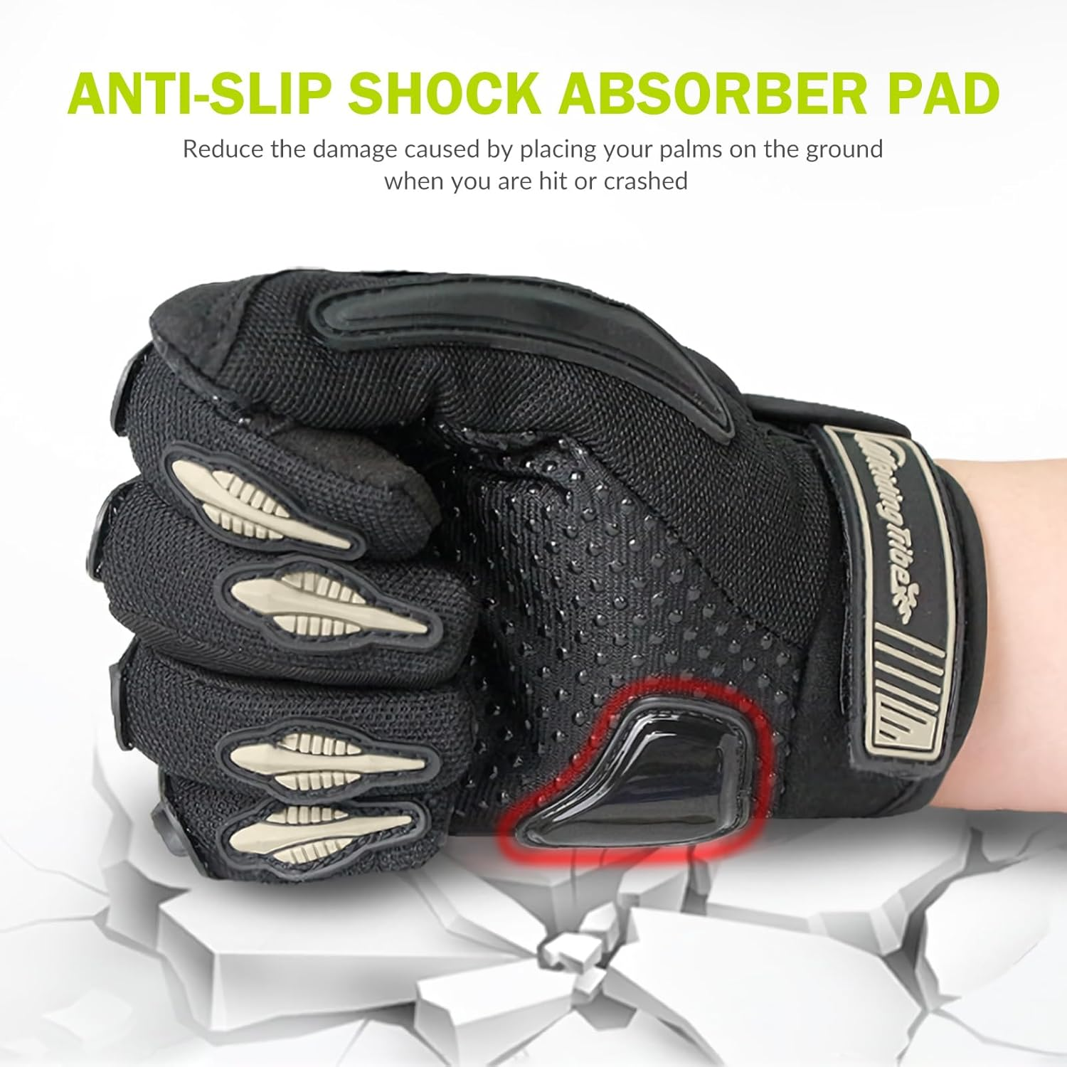 Motorcycle Gloves Winter Cold Weather Warm Touchscreen Waterproof Windproof Protective Gear Motorcycle Gloves for Men and Women, Full Finger Motorbike Gloves image number 3