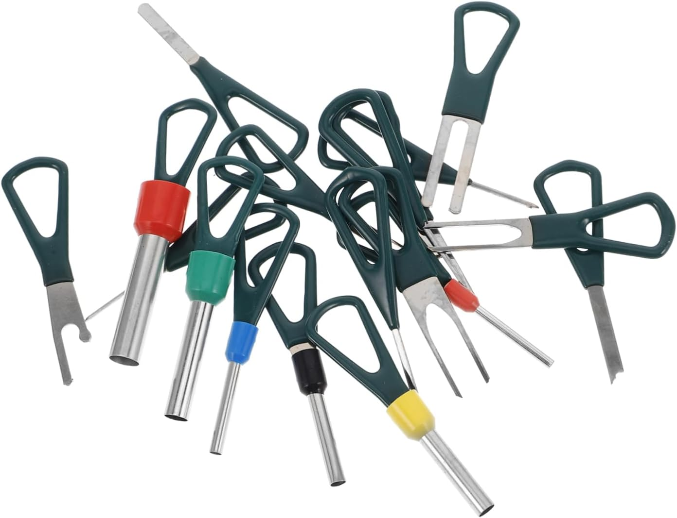 BUGUUYO 18Pcs Terminal Depinning Set Wire Harness Connectors Terminal Ejector for Car image number 2