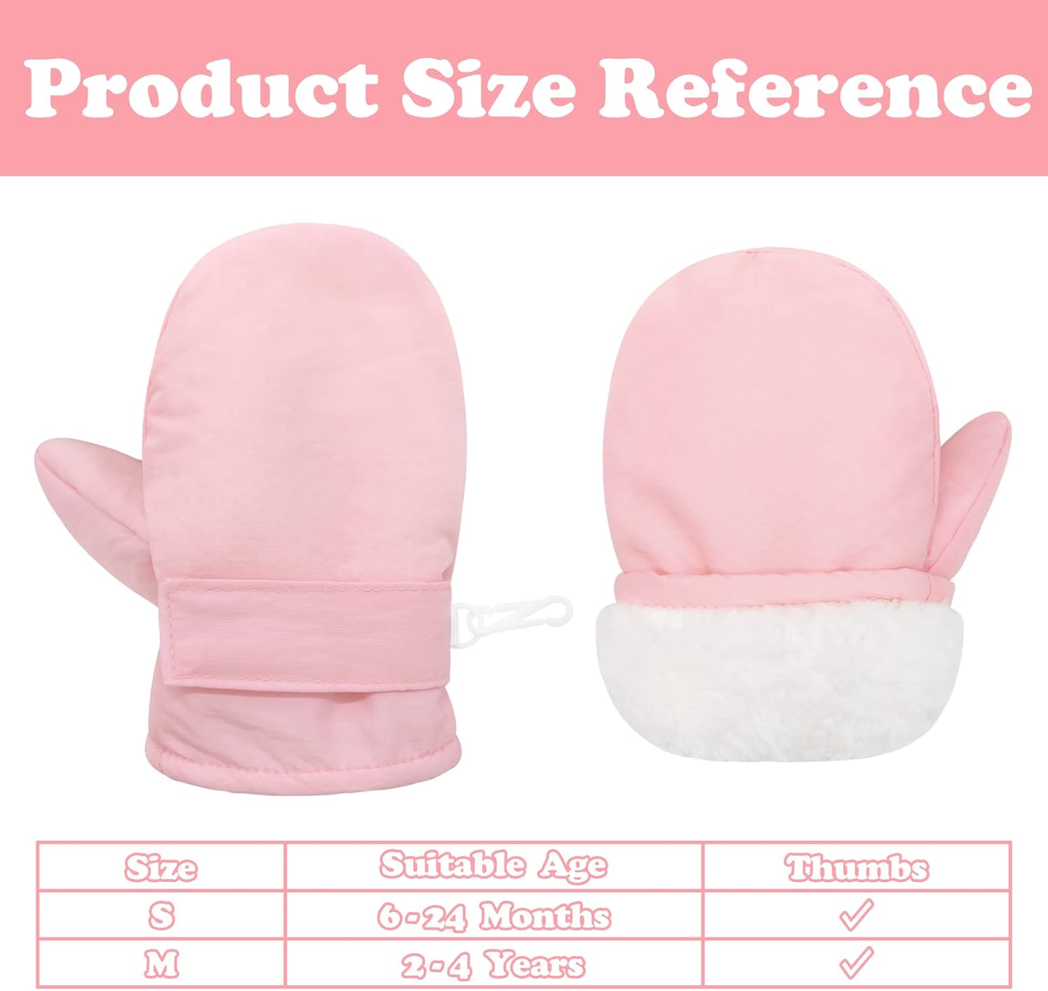 Sarfel Toddler Mittens Waterproof Toddler Gloves Baby Winter Mittens Toddler Snow Gloves Baby Mittens Toddler Winter Gloves image number 4