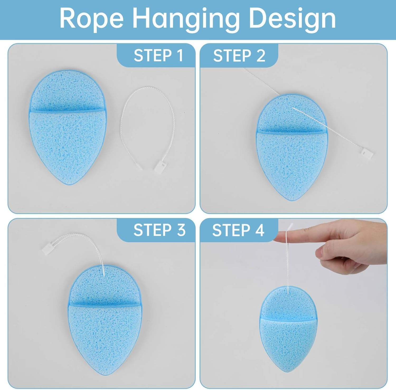 5Pcs Facial Sponges Set, Cleansing Puff, Colorful Facial Sponges for Face Wash, Reusable Makeup Remover Exfoliating Pads for Daily Cleansing (Color Mixing)