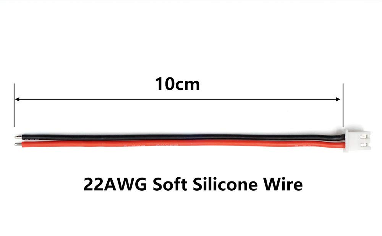 5 Pairs JST-XH 2.54Mm 1S 2 Pin Balance Plug Lead Socket Male and Female Connector with 10Cm Silicone Wire Cables image number 4