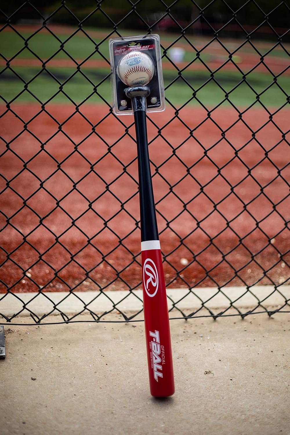 Rawlings Ash Wood T-Ball Bat/Ball Combo image number 2
