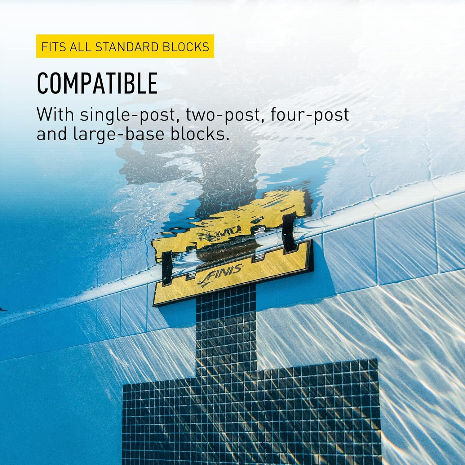 FINIS - Backstroke Start Wedge - Swim Training Gear, Black - Backstroke Wedge for Improved Starts - Yellow image number 6