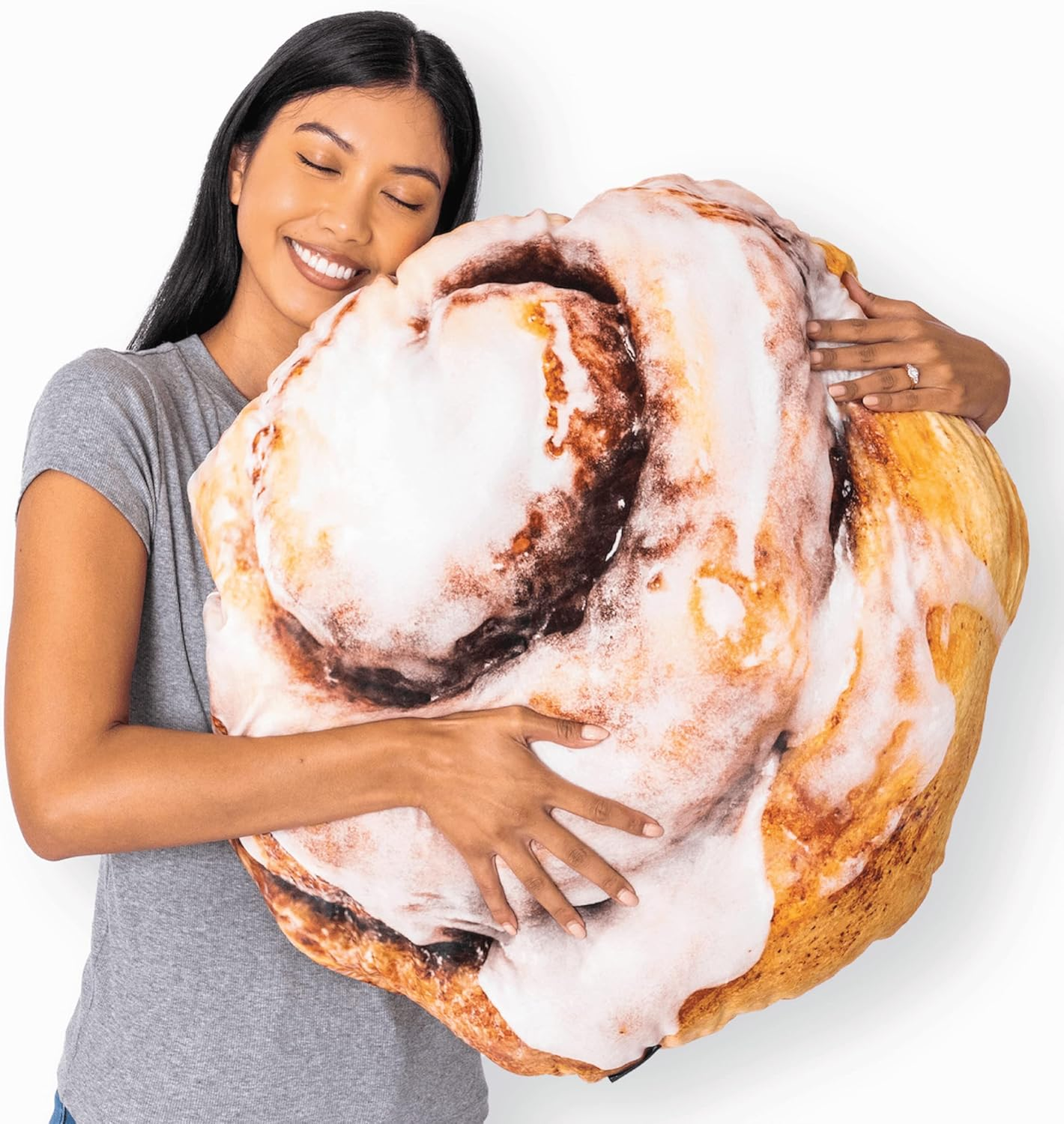 Much Comfort 22" 3D Sprinkle Donut Throw Pillow - Made with Super Soft & Ultra Premium Fabric - Cute, Comfortable, Plush Stuffed Doughnut Cake Cushion for Home Decor - Best Funny or Teen Gift - Medium