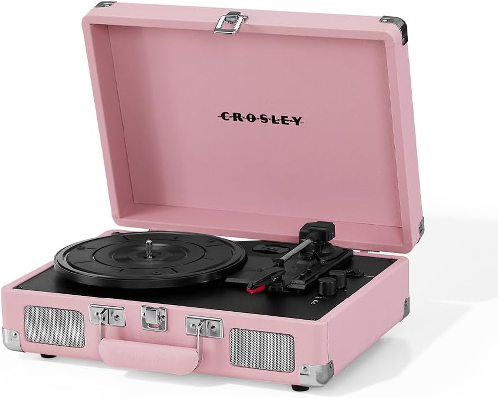 Crosley Cruiser Bluetooth Portable Turntable - Blush Pink image number 3