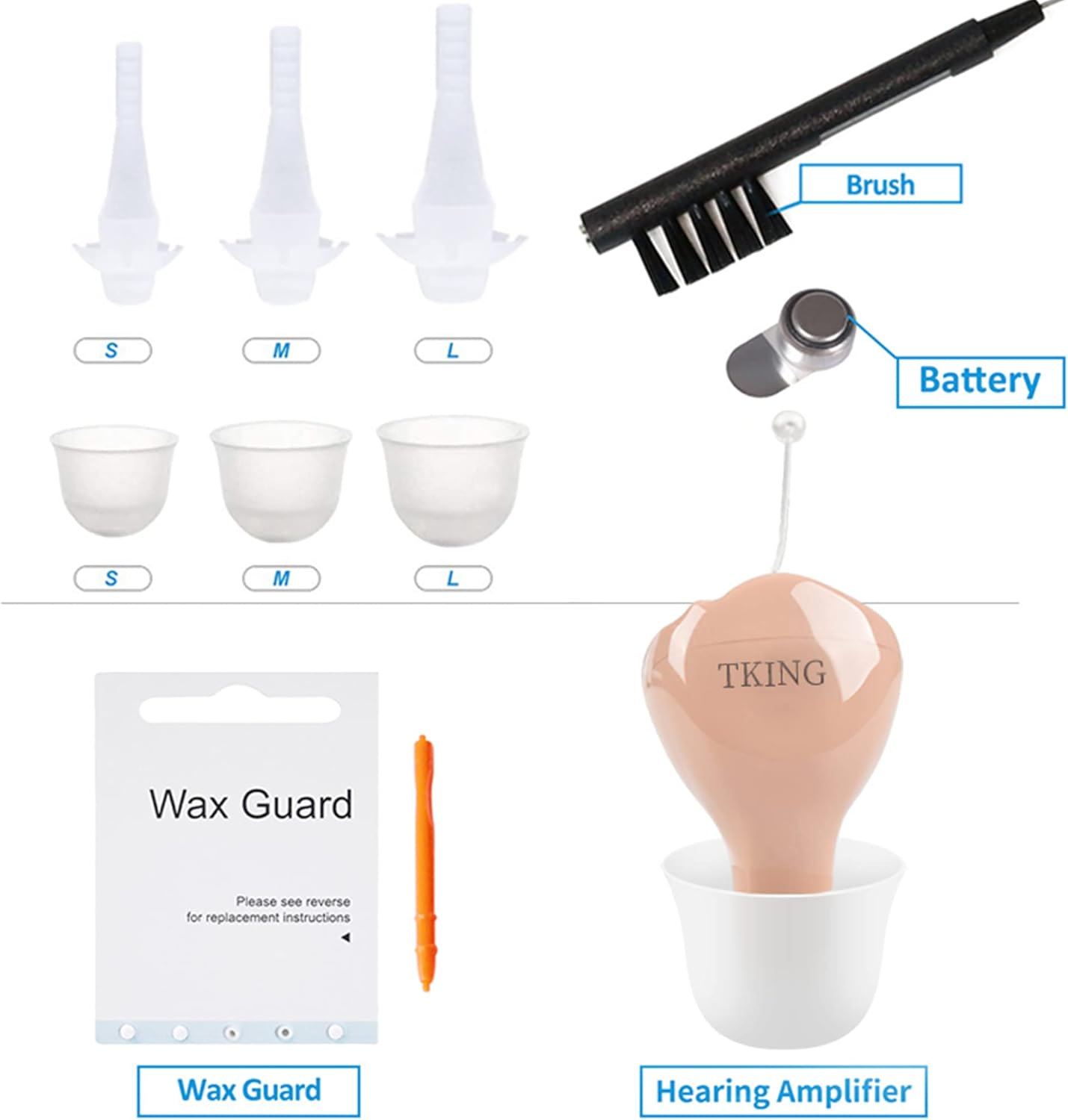 Mini CIC Hearing Enhancement Aids, Use A312 Battery Long Last for 70 Hours image number 1