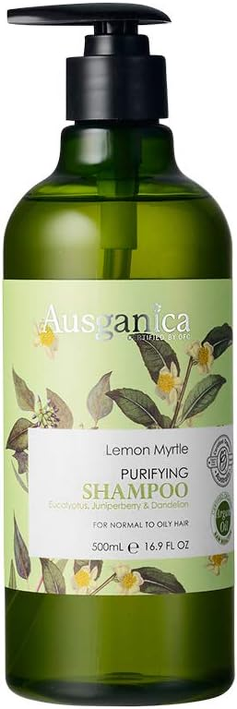 Ausganica Organic Lemon Myrtle Purifying Shampoo 500 Ml