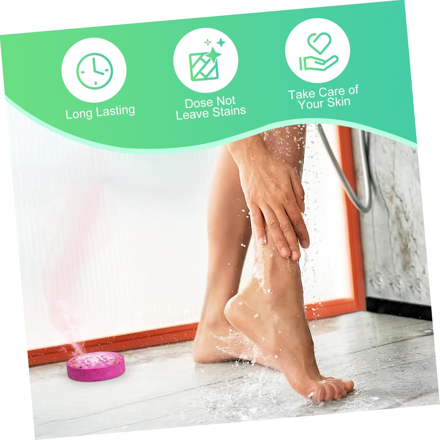 Beatifufu 8Pcs Natural Bath Salt Tablets Aromatherapy Shower Steamers Dried Flowers Skin Nourishing Spa Tools Vanilla Body Wash Creative round Bath Aroma Tablet for Women