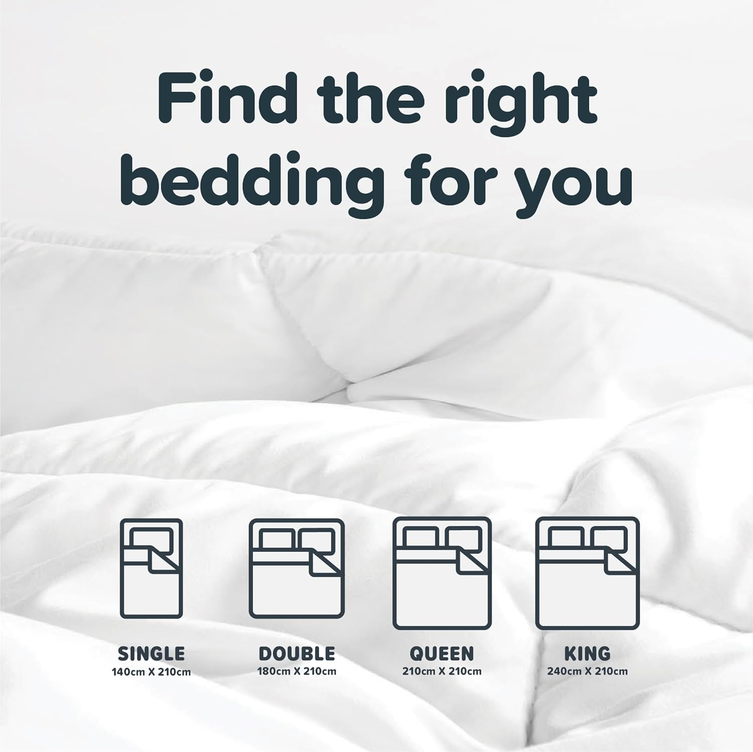 Tontine Medium Weight Australian Wool All Seasons Quilt, Single &ndash; Natural Cotton Cover for Breathability &ndash; Wool Fill Resists Dust Mites &ndash; Ideal for Asthma & Allergies image number 2