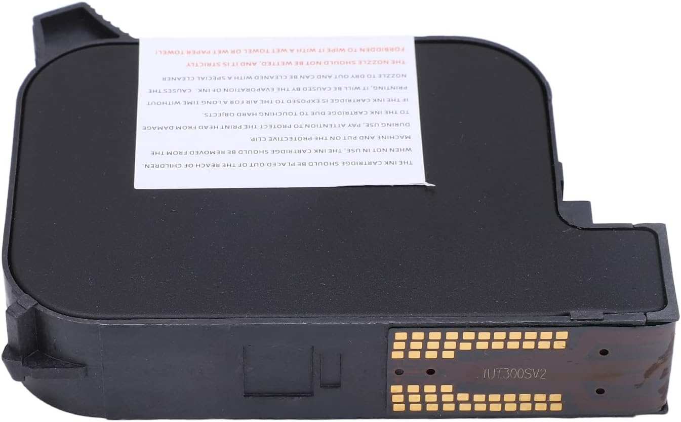 42 Ml Handheld Printer Ink Cartridge, Quick-Drying Inkjet Printer Cartridge Replacement, 12.7 Mm (Black) - Blue image number 3