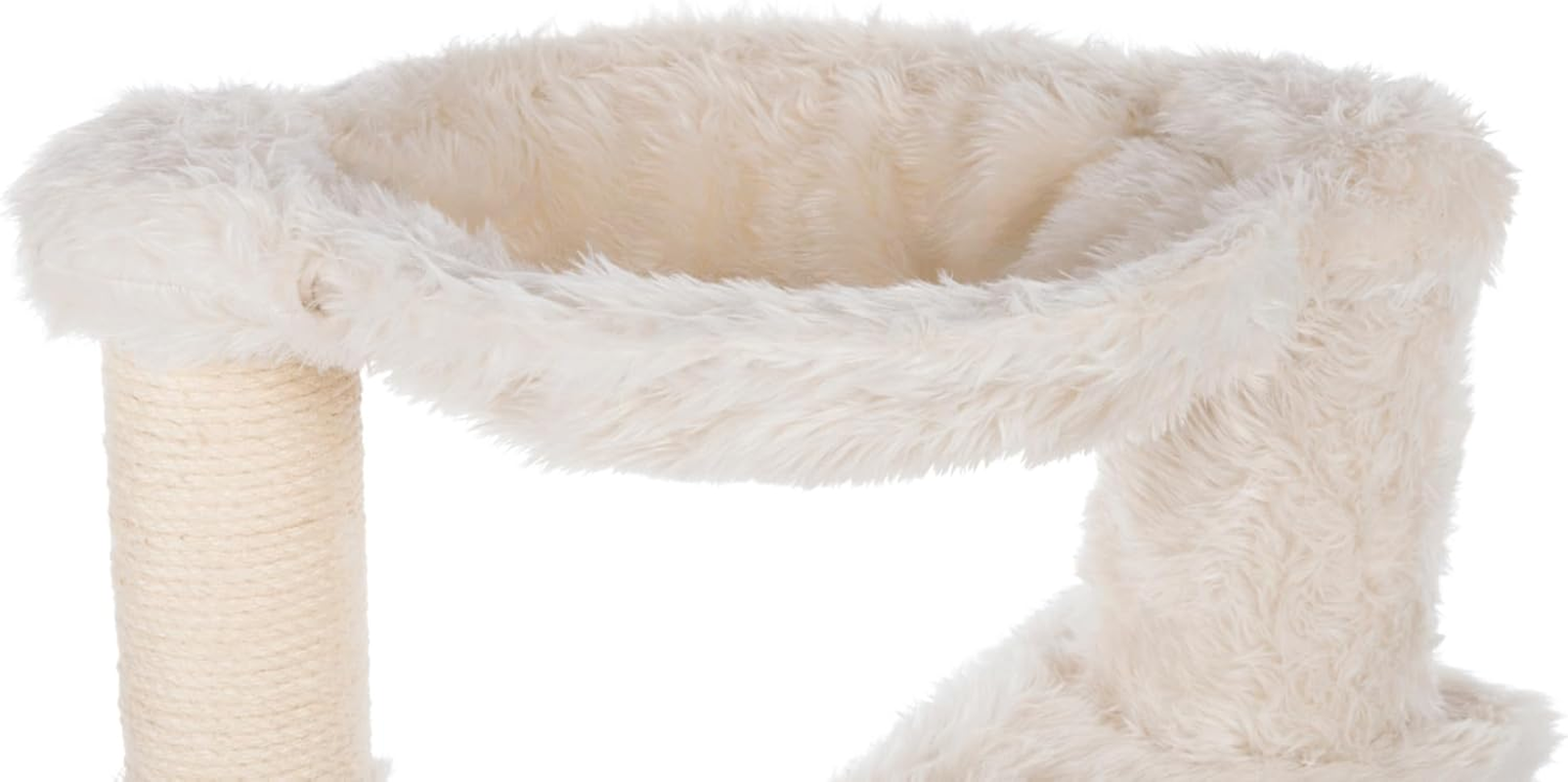 TRIXIE Baza Senior Cat Tree with Hammock and Steps | Scratching Posts | Cat Playground | Cream, Medium, (44544) image number 5