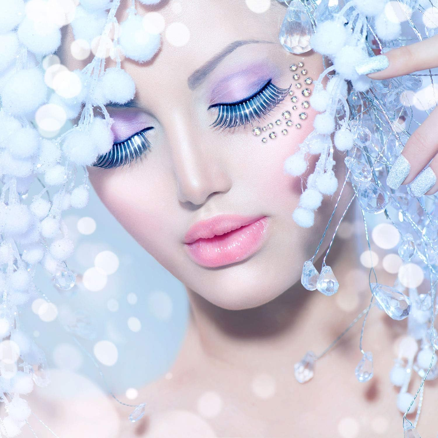 Dubom 4000 Pieces Hotfix Rhinestones Crystals AB Clear Crystal Rhinestones Flatback Gems round Crystal Rhinestones Bulk for Crafts Clothing Dance Costumes (Multicolor) image number 6