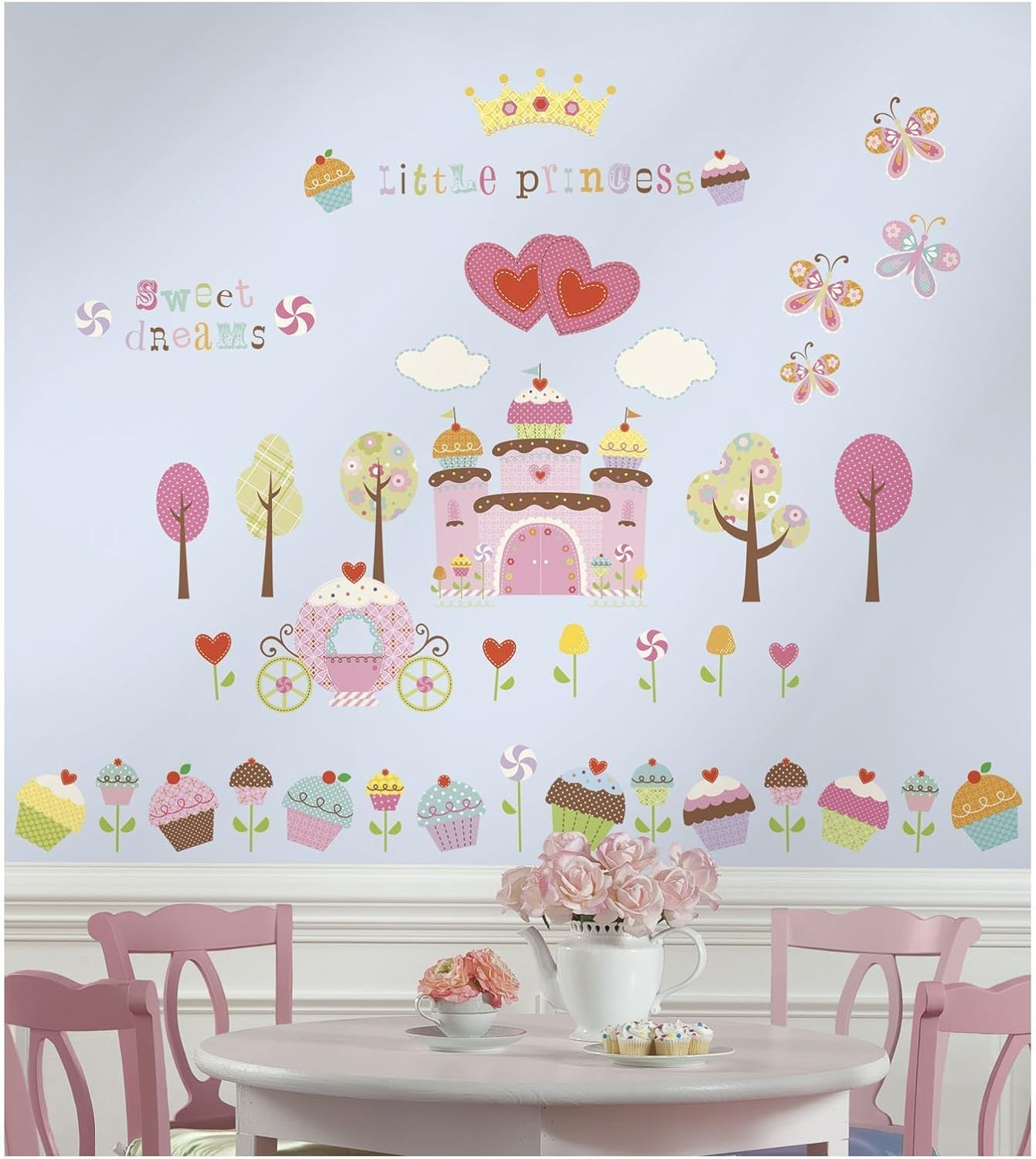 Roommates Happi Cupcake Land Wall Decal, Multicolour