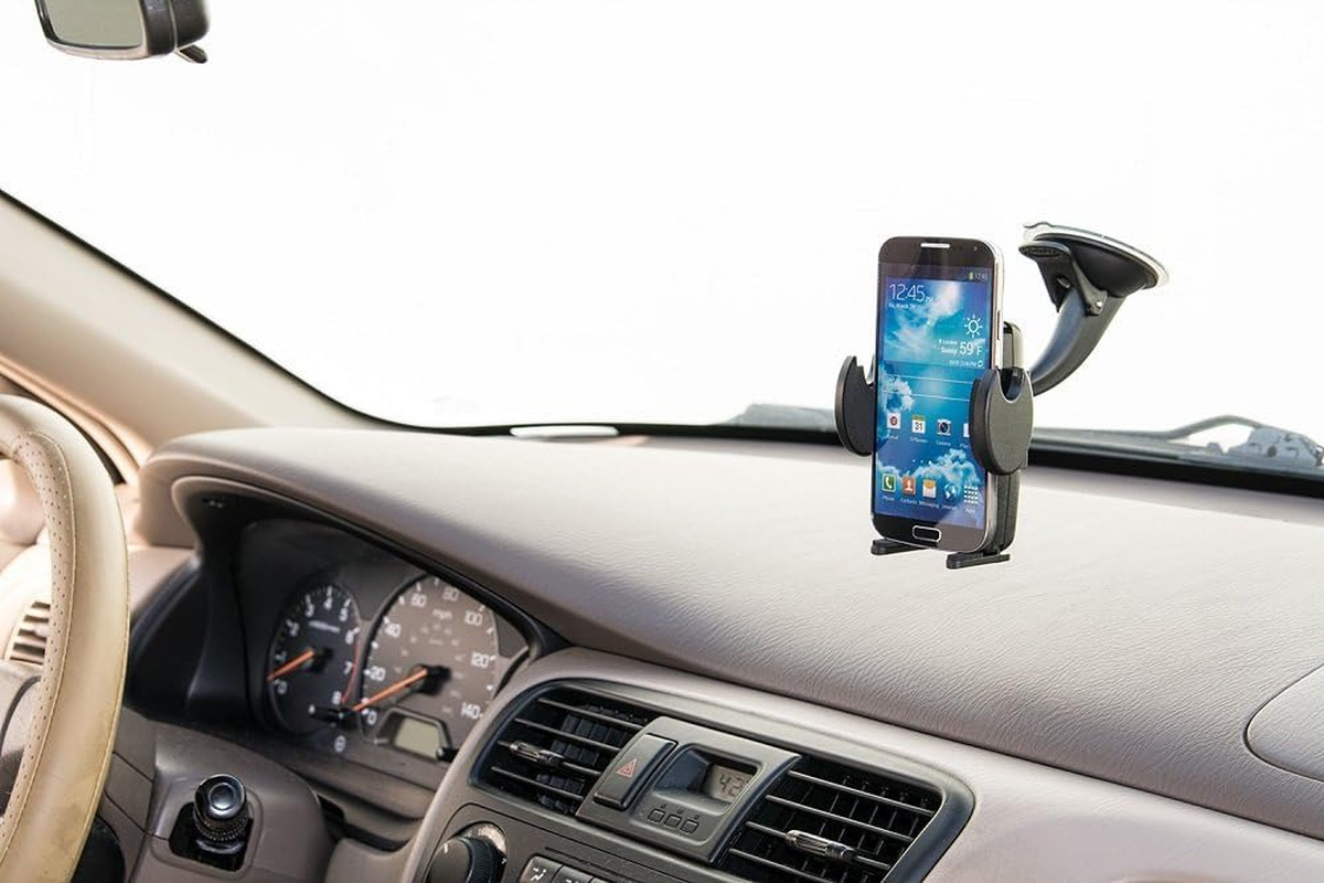 Arkon Windshield and Dash Car Phone Holder Mount for Iphone 7 6S 6 plus 7 6S 6 Galaxy Note Retail Black image number 1