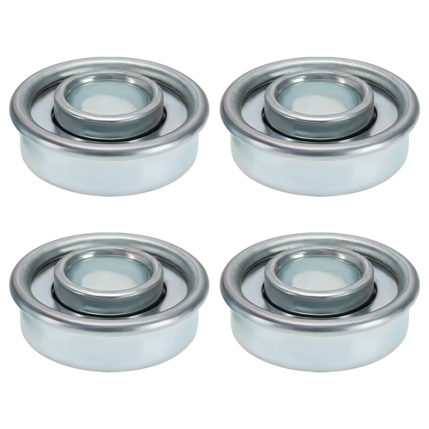 4Pcs Wheel Bearings Lawn Tractors Bearing Mower Wheel Bearing Lawnmowers Wheel Steel Bearing 28.6Mm OD 12.7Mm ID Silver image number 2