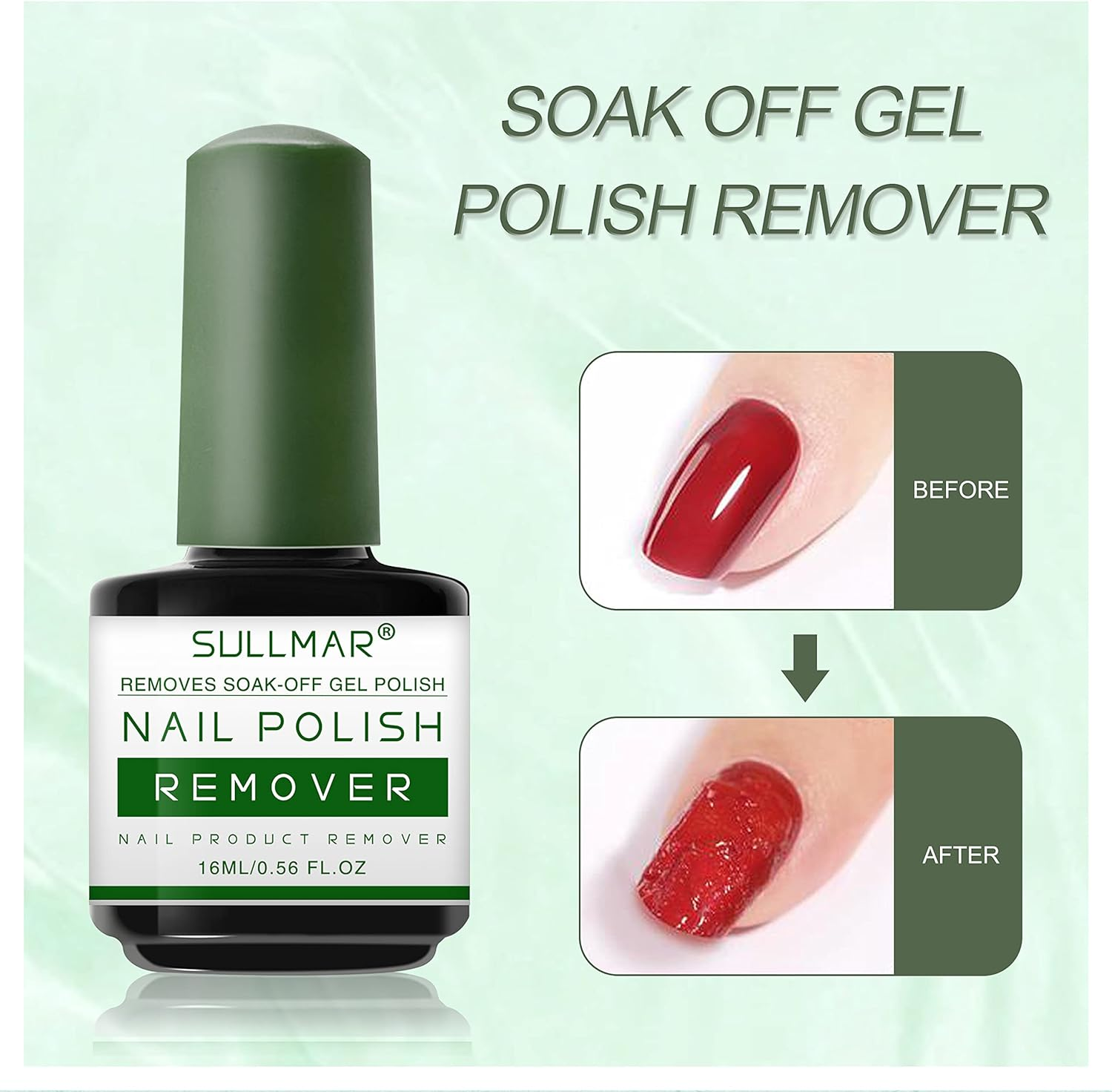 Nail Polish Remover for Nails 1-3 Minutes Easy and Quick Gel Remover for Nails Gel Nail Polish Remover Removedor De Esmalte Gel 15Ml image number 3