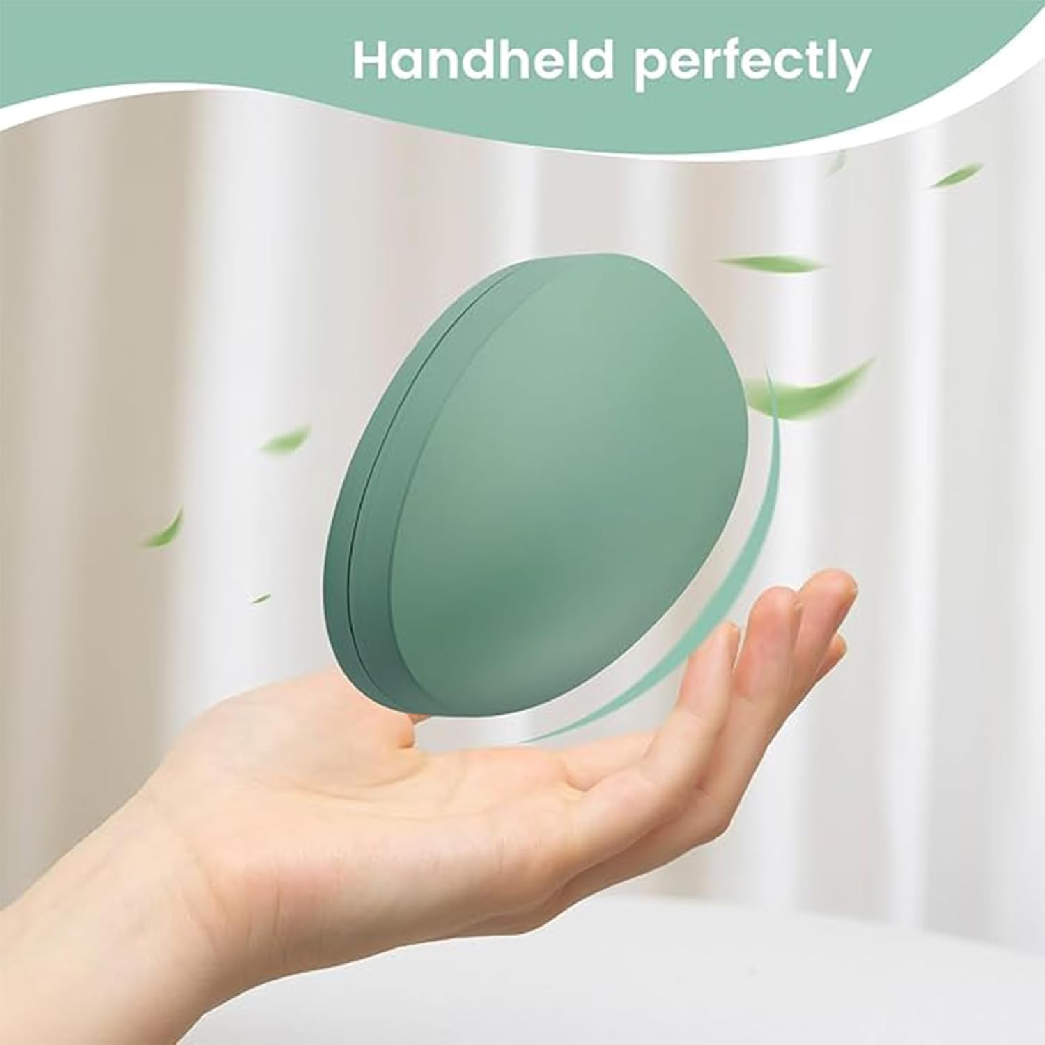 Nano Glass Foot File Callus Remover with Cover， Foot Scrubber Callus Remover for Wet and Dry Feet, Handheld Sized Foot Scraper Portable Pedi Egg Foot Care Tool - Green image number 3