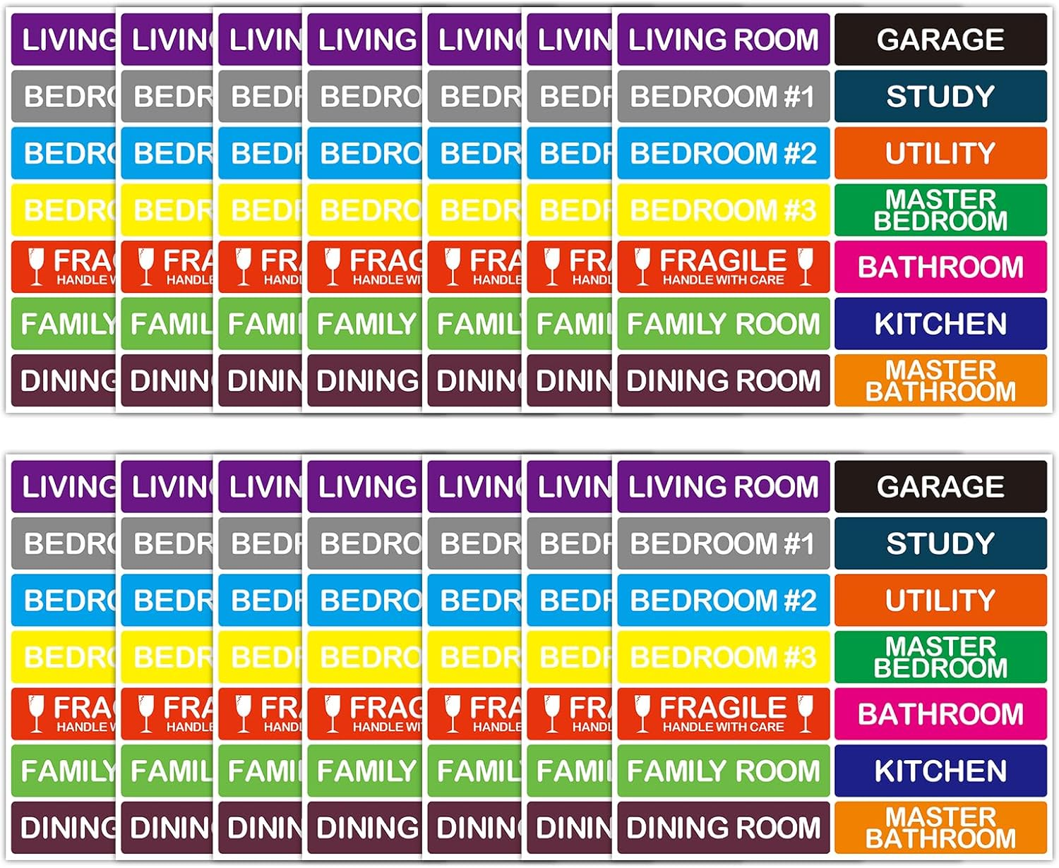 196 Pcs Moving Labels Stickers, Packing Labels for Organizing & Identifying Boxes, Essential Moving Supplies for Home and Office Use, Stress-Free Relocation image number 2