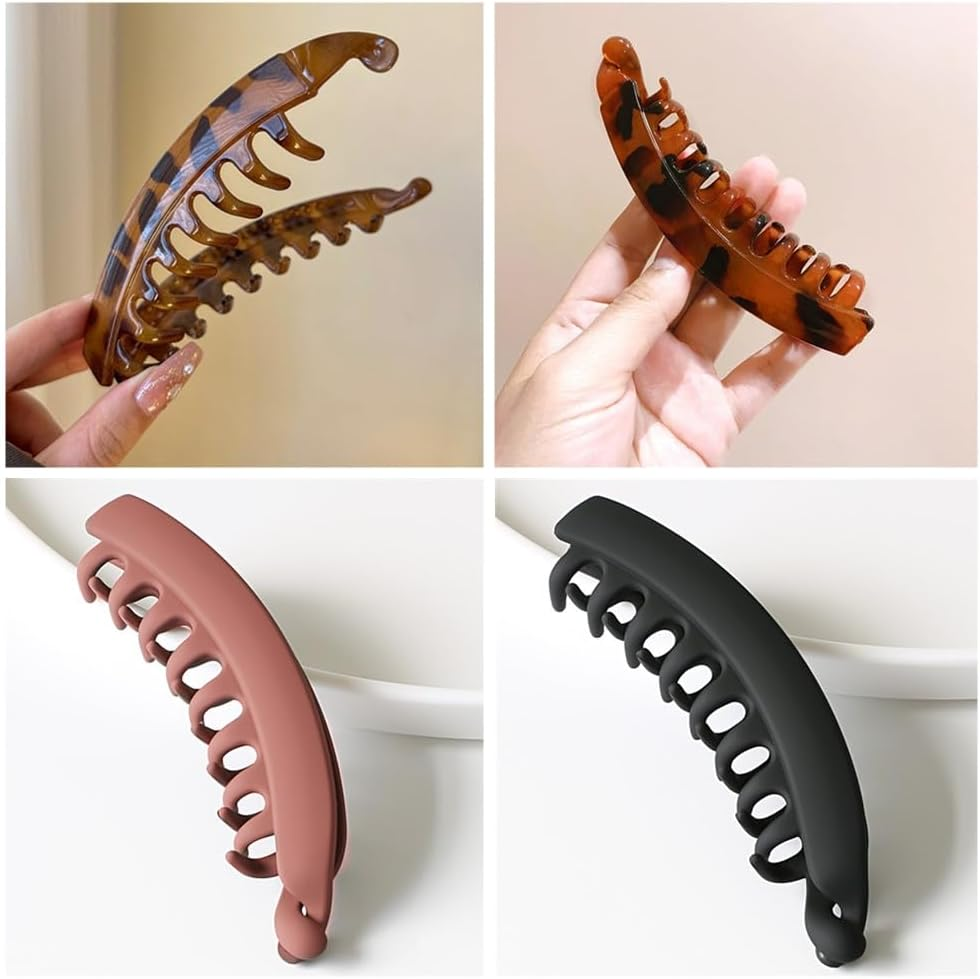 3 Pcs Grips,Big Comb,Nonslip Clincher Combs,Afzoryxn Banana Clips Hair Clincher Combs for Women,Banana Clips Clincher Comb,Hair Clincher Comb for Women image number 2