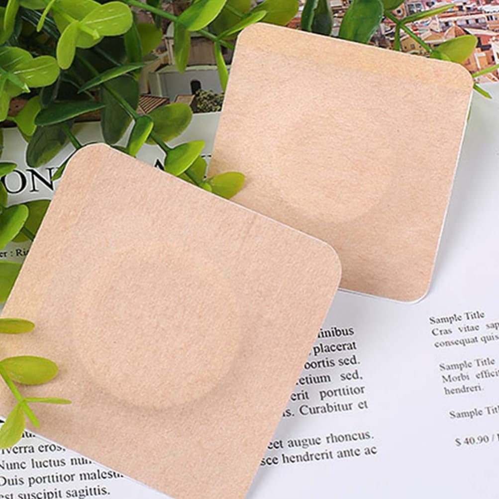 Ipetboom Belly Button Patches 50Pcs Disposable Castor Oil Pack Wrap Patches Self Adhesive Herbal Pads for Kids Adults, No Castor Oil image number 5