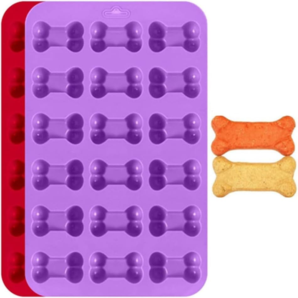 Cuicanfla 3 Pcs Silicone Ice Molds Trays with Puppy Dog Paw and Bone Shape, Non-Stick Silicone Candy Molds, Reusable Bakeware Maker for Baking Chocolate Candy, Oven Microwave Freezer Dishwasher Safe image number 3