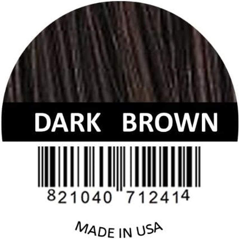 (Dark Brown) - Hair Building Fibres DARK BROWN Refill Kit by Samson Large 25 Grammes Made in USA Hair Concealer image number 2