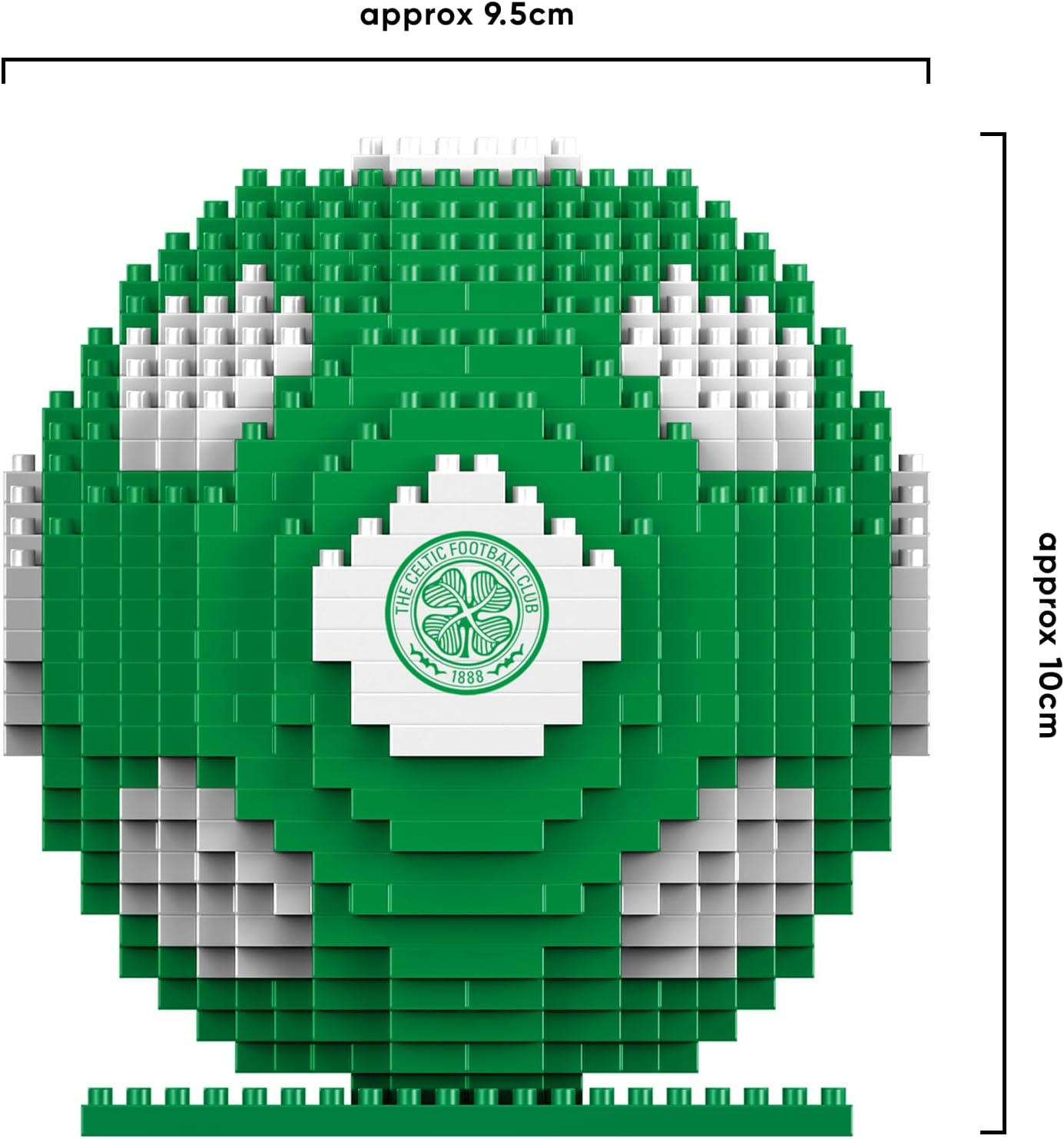FOCO Official Licensed BRXLZ Bricks 3D Football Building Set in Alternative Club Colours (Celtic FC) image number 6