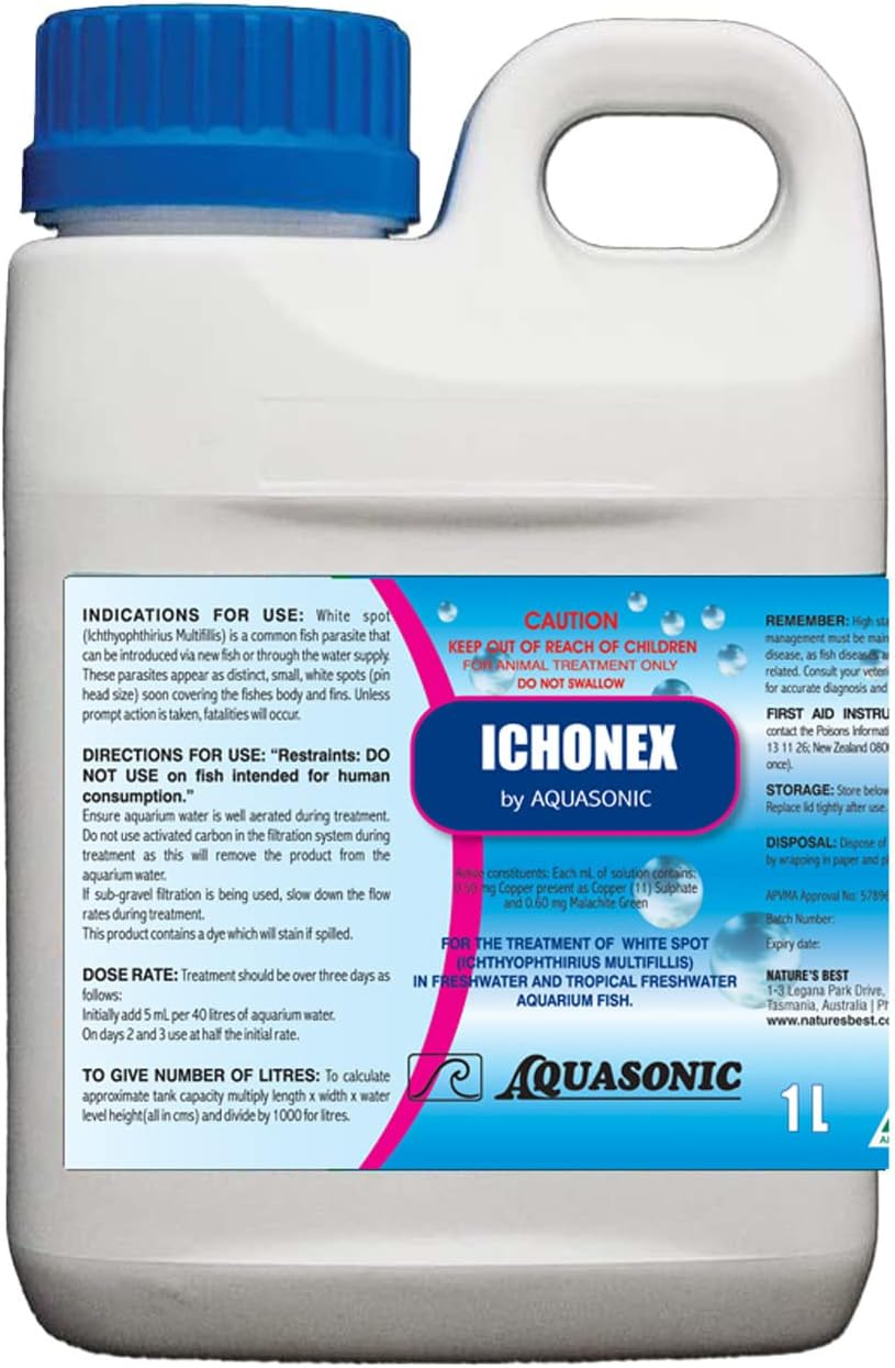Aquasonic Ichonex Whitespot Treatment 1 Litre