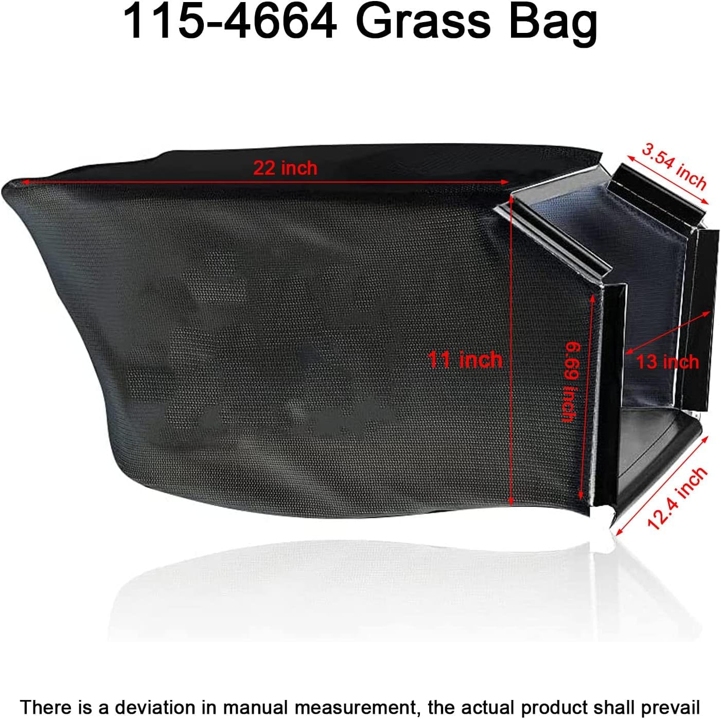 115-4664 Grass Bag - by Braveboy, Compatible with Toro Lawn Mower Xt675 59307 22" Lawn Mower 2009, Fits Model 20330 20331 20370 20371 20377 20378 & More- (NO Metal Frame) image number 4