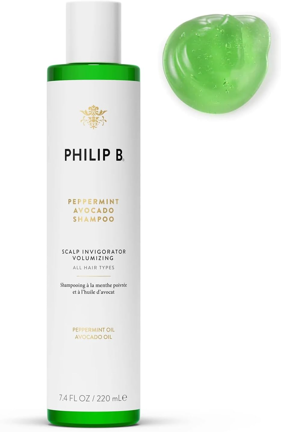 Philip B Philip B Peppermint and Avocado Volumizing and Clarifying Shampoo for Unisex 7.4 Oz Shampoo, 220 Ml image number 5
