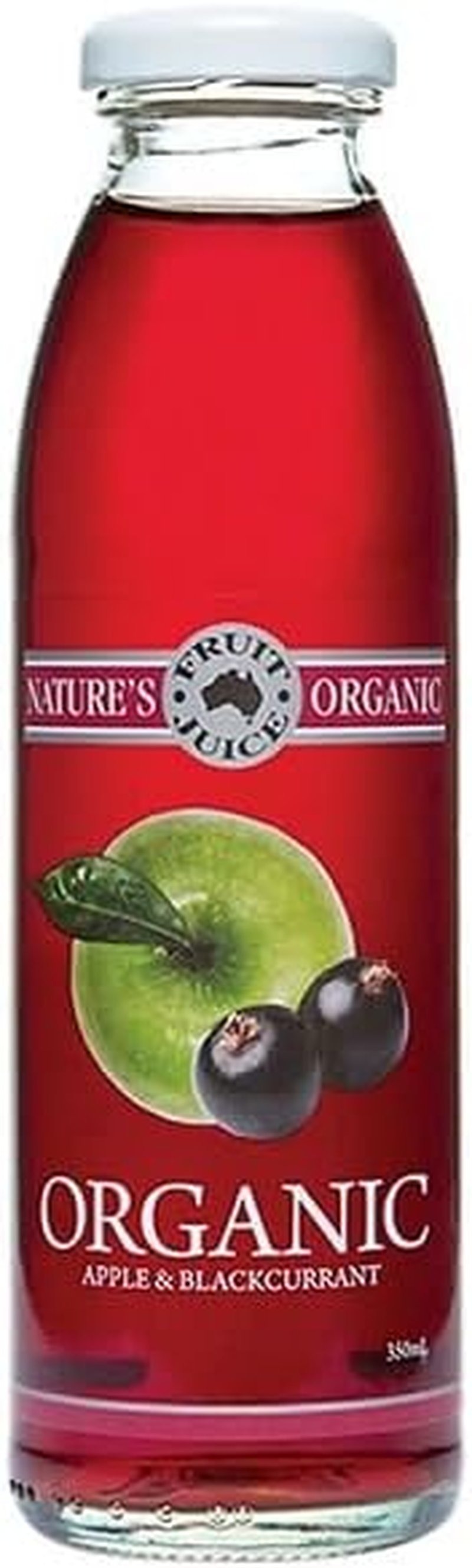 Natures Organic Apple and Blackcurrant Juice, 350 ML