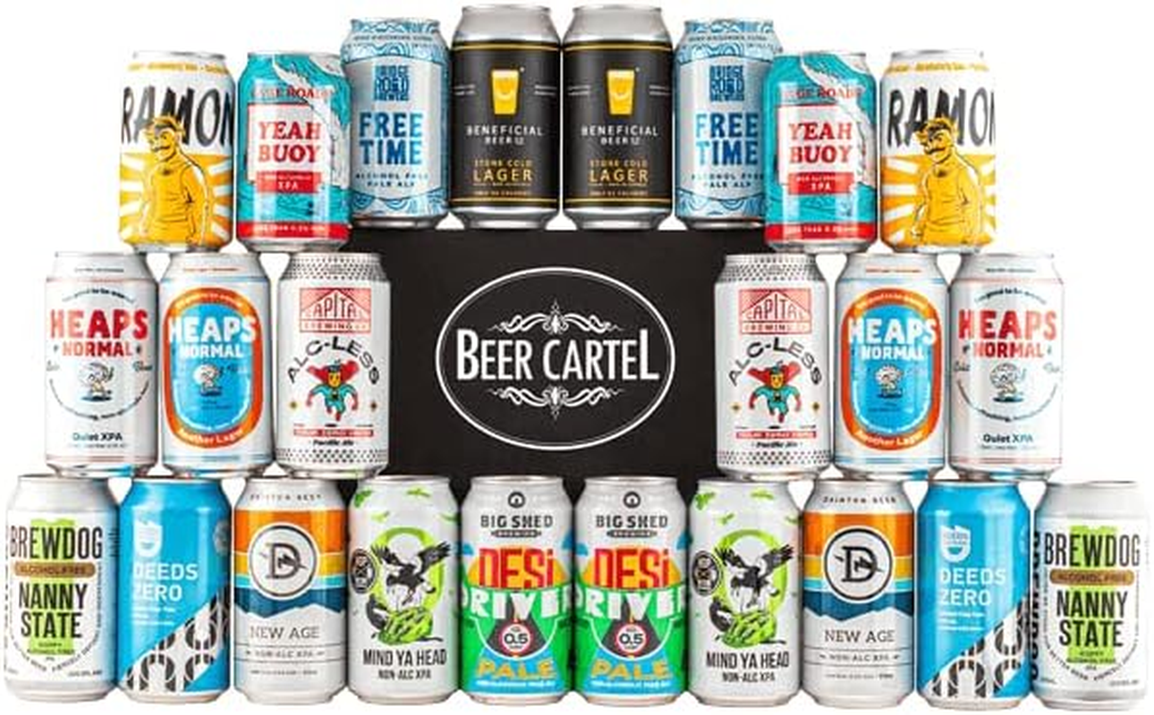 BEER CARTEL Alcohol Free Craft Beers - Mixed 24 Pack Hamper - Best Choices for People Wanting Non-Alcoholic Craft Beers - Pale Ale, IPA, XPA image number 2