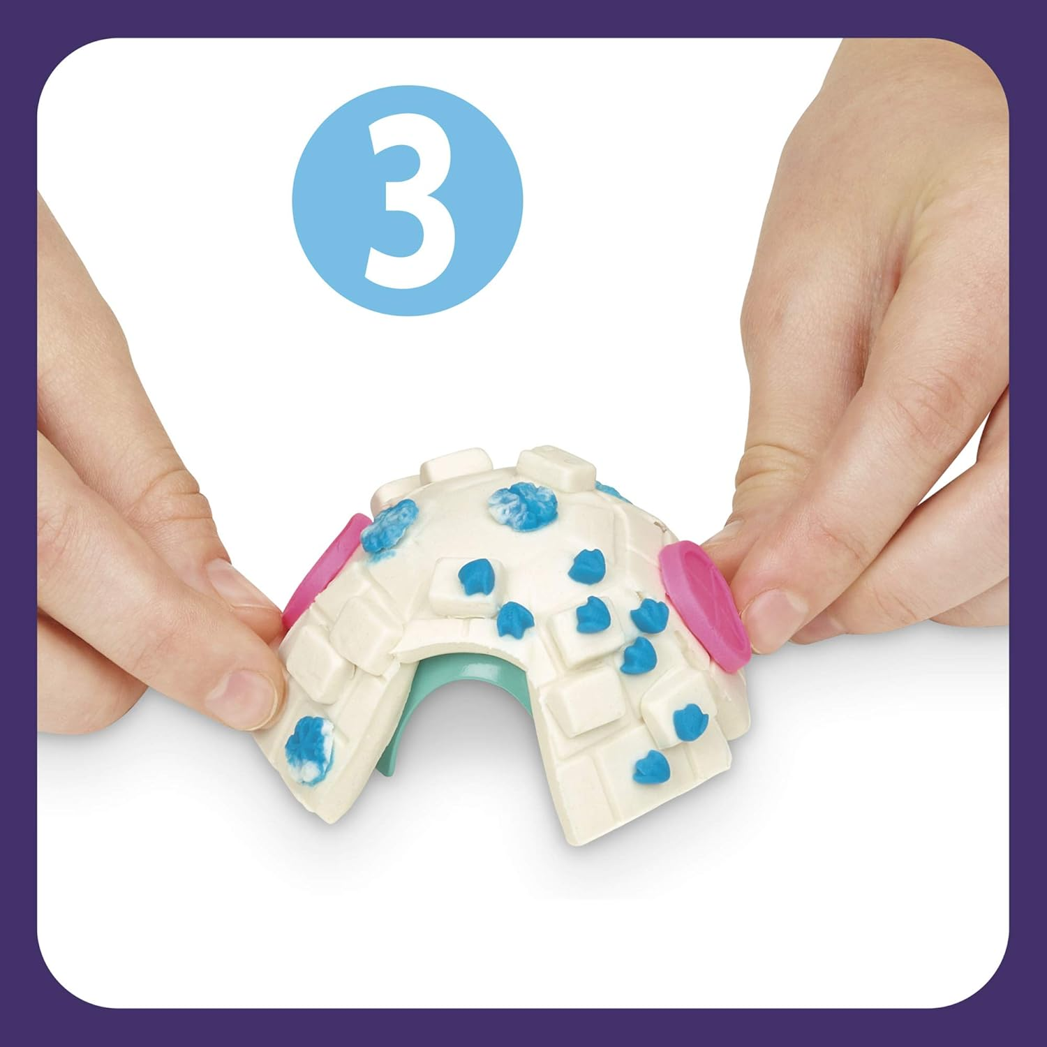 Play-Doh Builder Igloo Mini Animal Building Kit for Kids 5 Years and up with 2 Play-Doh Cans, Non-Toxic - Easy to Build DIY Craft Set image number 2