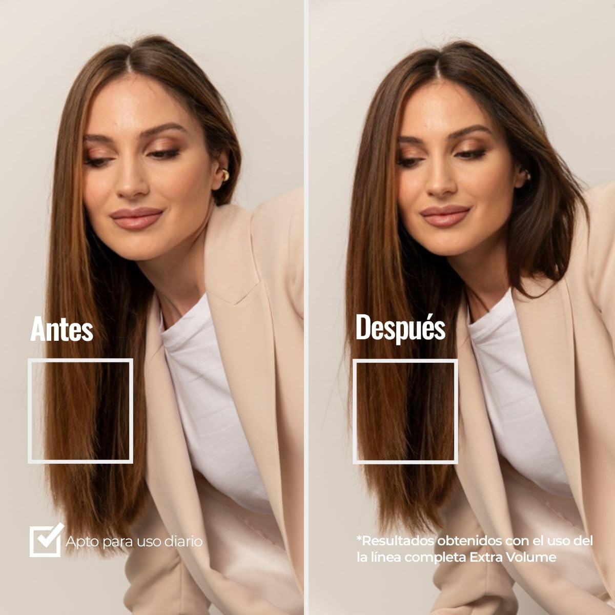 Abril Et Nature - Hair Volume Old Reset | Professional Hairdressing Mask for Fine Hair | 100% Vegan | Volume, Repair and Anti-Frizz 200 Ml image number 3