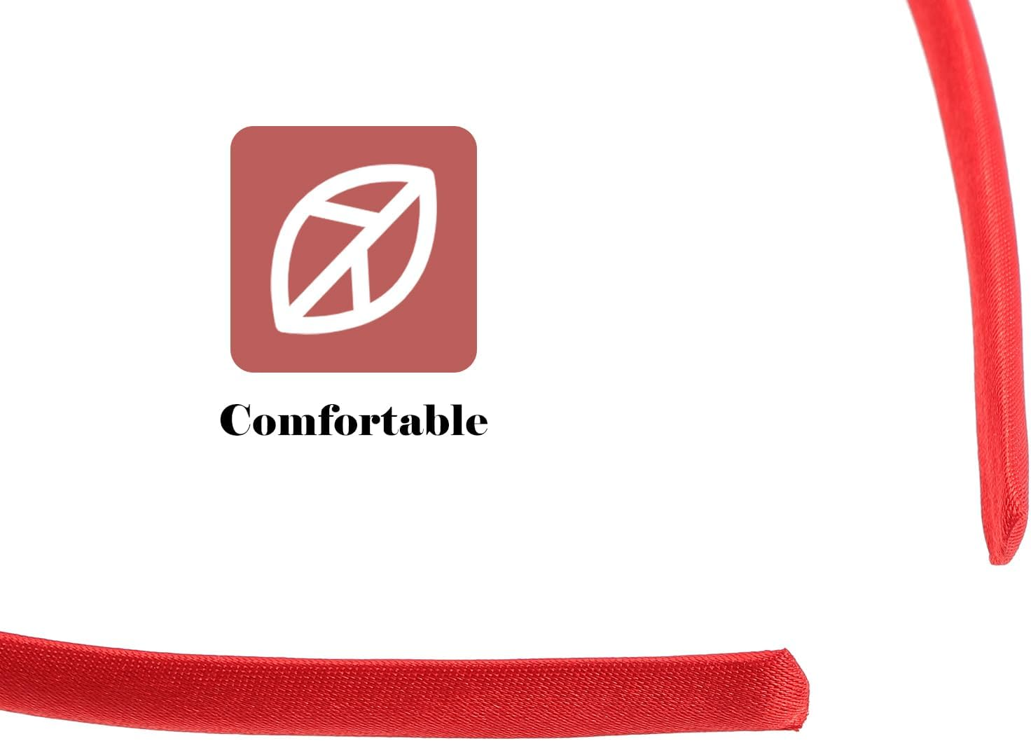 SOLUSTRE Red Heart Headband 2 Pieces Love Heart Antenna Headbands Glitter Love Headband Love Shaped Headband Valentine'S Day Party Hair for Holiday image number 1