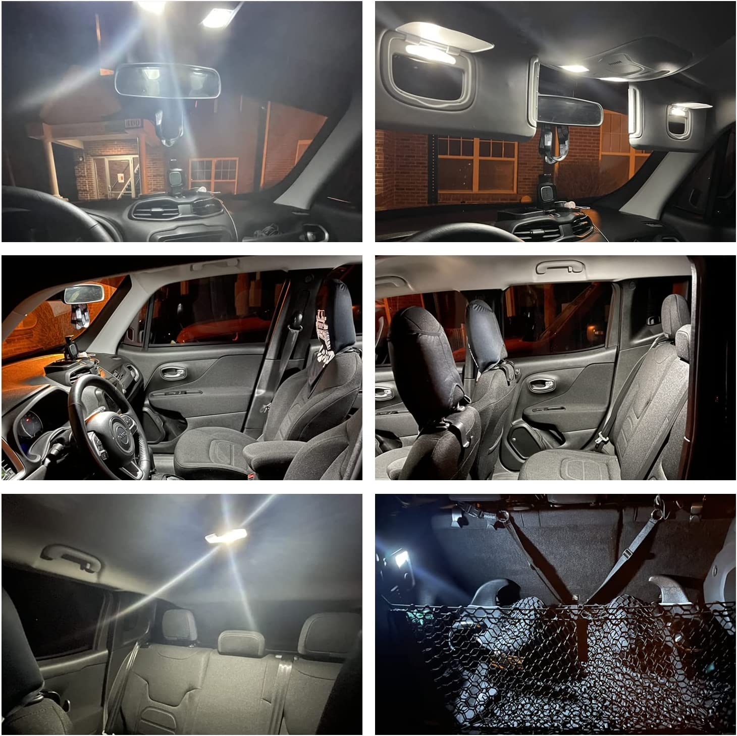 12Pcs Super Bright 6000K White LED Interior Light Kit Package for Toyota Land Cruiser 100 Series 1998 1999 2000 2001 2002 2003 2004 2006 2007 Interior Map Dome Trunk Door Light Bulbs image number 4
