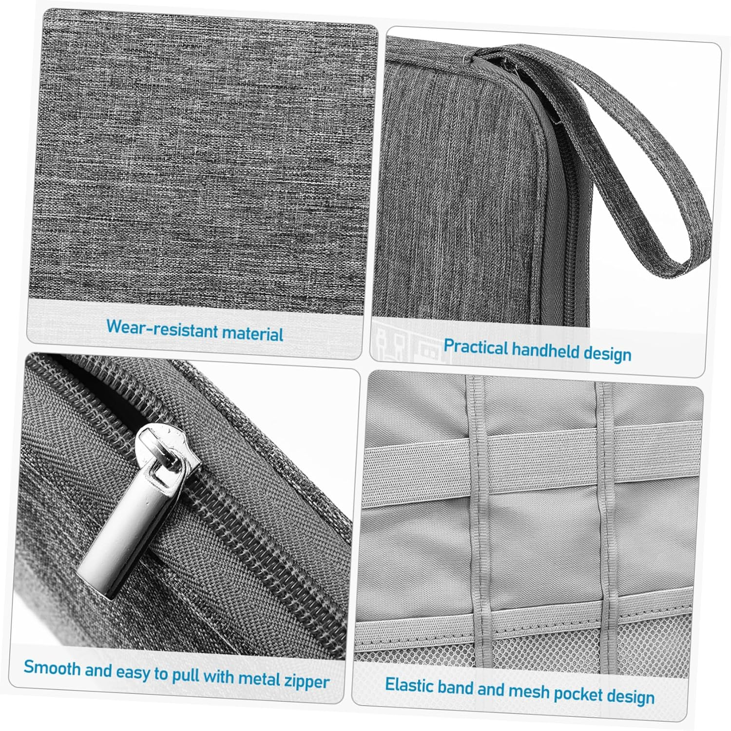 Yardenfun Travel Storage Bag Earphone Organizer Cable Charger Pouches Portable Digital Accessories Organizer Box image number 3