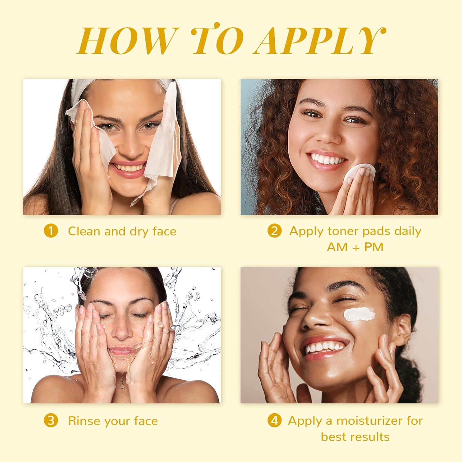 ANAI RUI Pore Minimizing Pads, with Witch Hazel, PHA, Salicylic Acid, Niacinamide, Facial Toner Pads for Exfoliation and Minimizing Pores, Improving Skin Tone, Face Exfoliating 50 Count image number 5