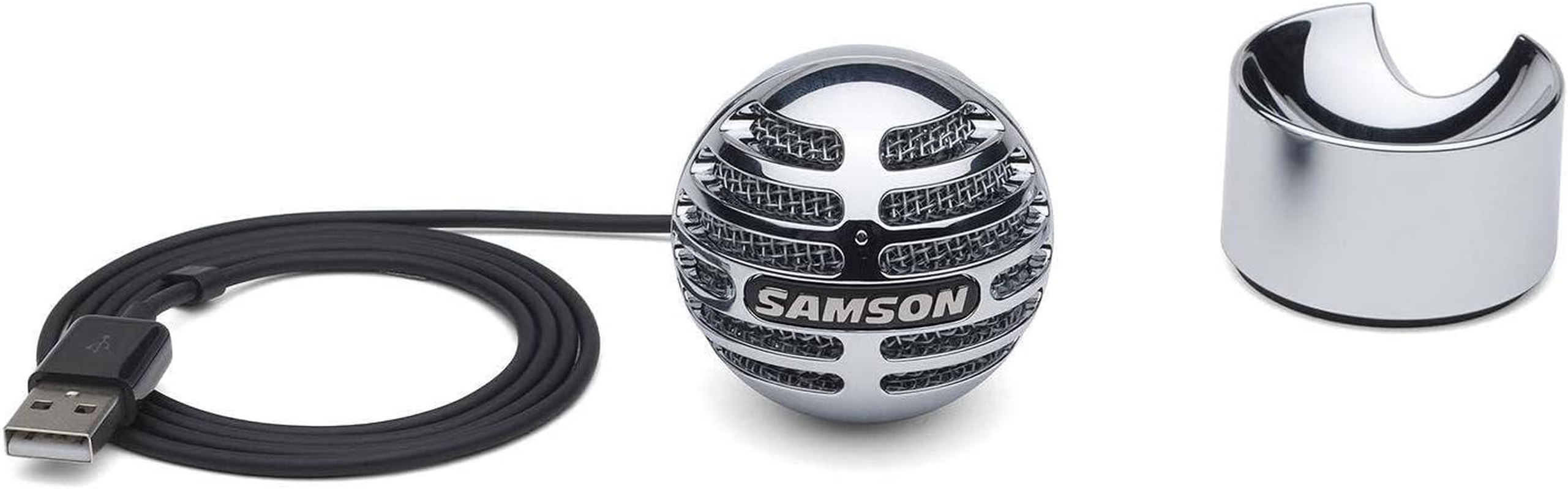 Samson USB Microphone Meteorite - Frequency 20Hz&ndash;20Khz - Ideal for Streaming, Poscasting, Gaming and Recording Music - Plug-And-Play (White) image number 4