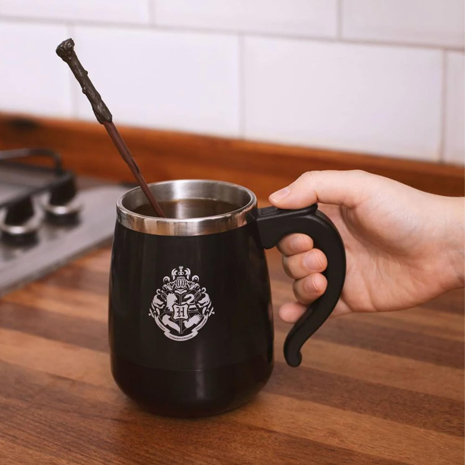 Harry Potter Mug with Magic Wand, Self-Stirring Mug, a Must for Muggles & Magicians, 350 Ml, Harry Potter Coffee Mug, Self-Stirring image number 6