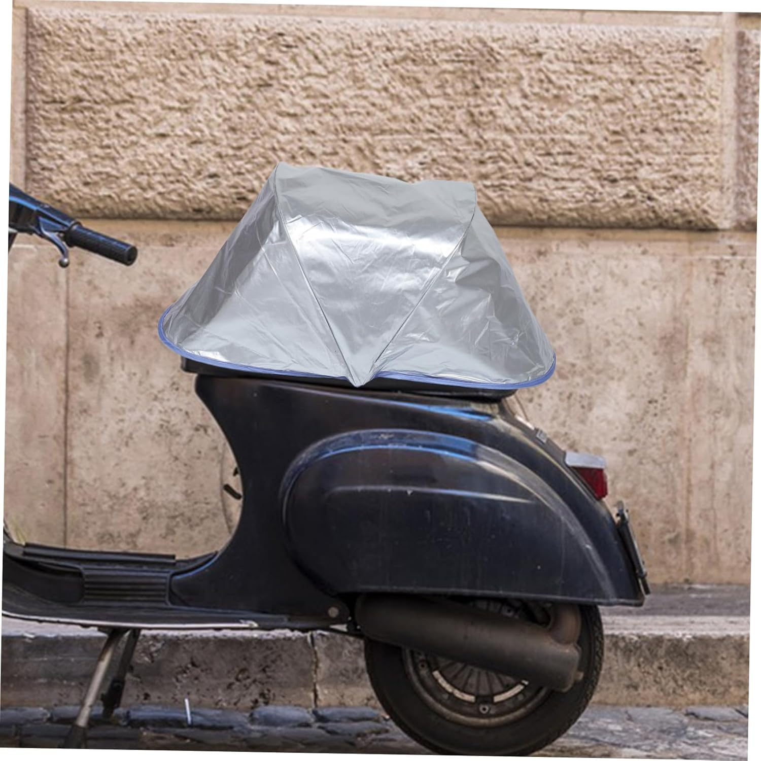 Motorbike Seat Cover Waterproof Heat Insulation Sun Block Universal Fit for Scooter Electric Bike Folding Bike Rainproof Portable Lightweight image number 2