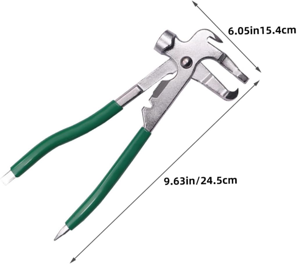 AKOOSY 2Pcs Automotive Wheel Weight Pliers with Ergonomic Nonslip Handle Alloy Steel Tire Balancing Tool for Wheel Alignment and Balance Heavy Duty Clip Weight Hammer