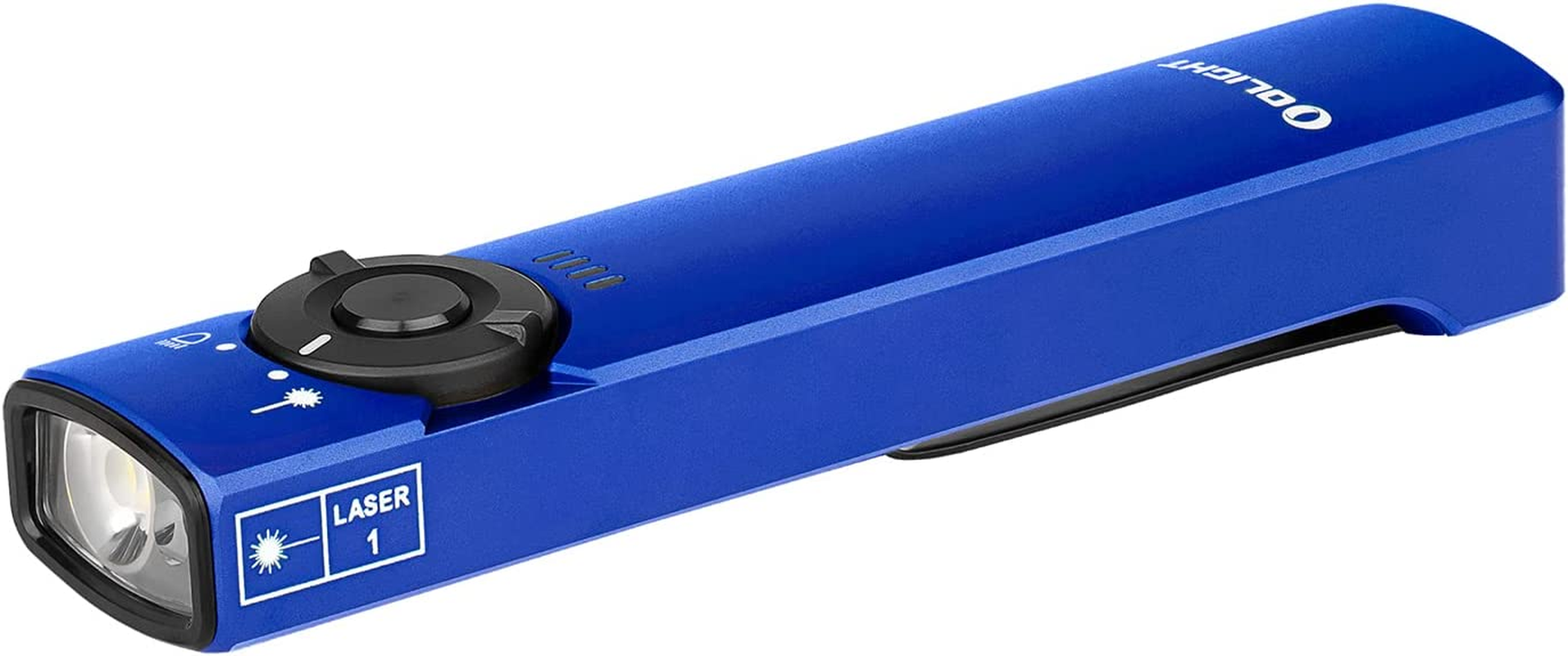 OLIGHT Arkfeld Max 1000 Lumens Rechargeable EDC Flashlight Dual Light Source with Green Beam for Pet, Presentation(Blue, Cool White Light: 5700~6700K) image number 4