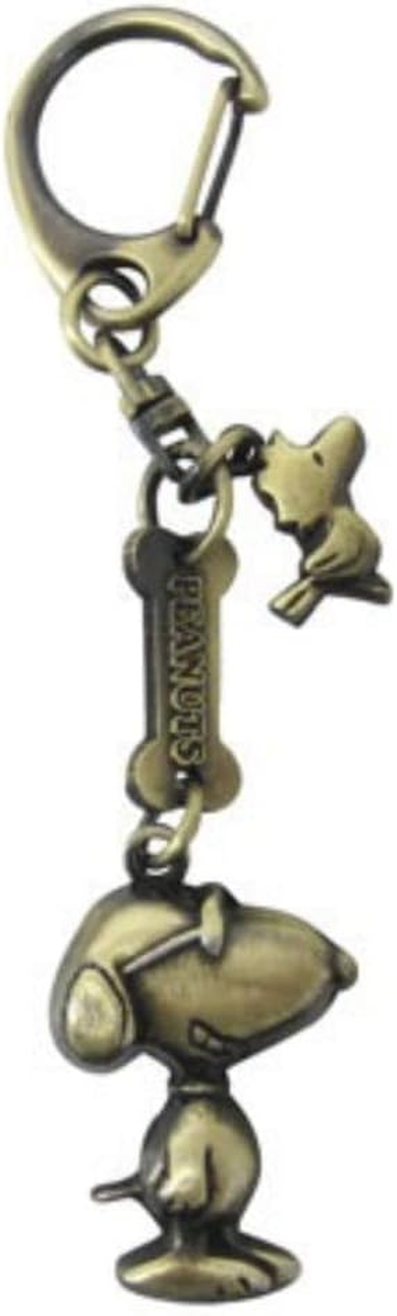 Ushikubo Kogei SN-047 Snoopy Cast Key Holder, Silver Fulbi image number 1