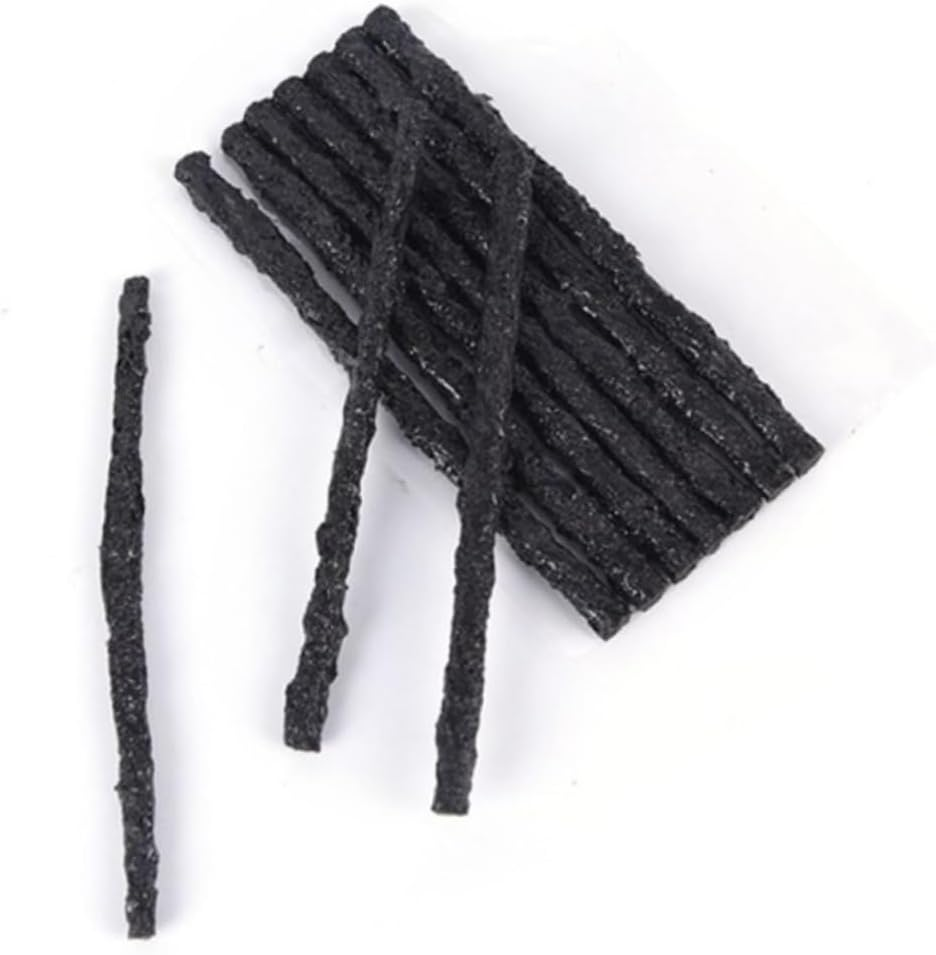 DONFAMDS Car Tubeless Tire Repair Tool Seal Strip 30Pcs Black 100X3.5Mm Automotive Wheel Tire Tape Puncture Fixing for Quick Tyre Repair image number 2